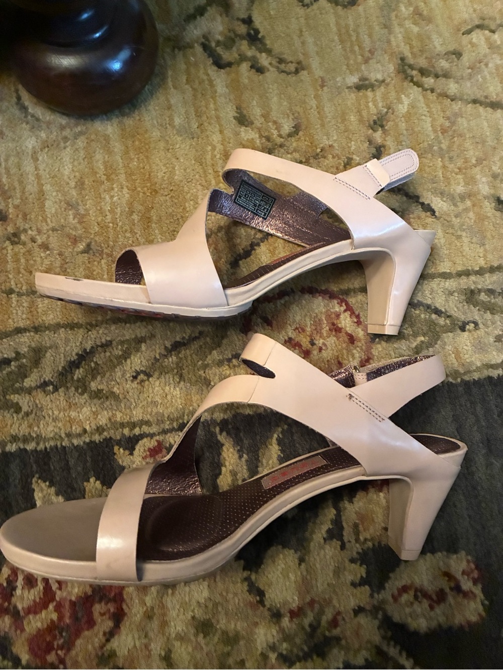 Tsubo Blush Pink Slingback Heeled Sandals